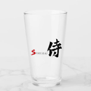 Kanji Samurai Japanese Calligraphy Glass