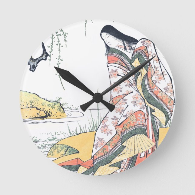 Kanjo: A Court Lady Round Clock (Front)