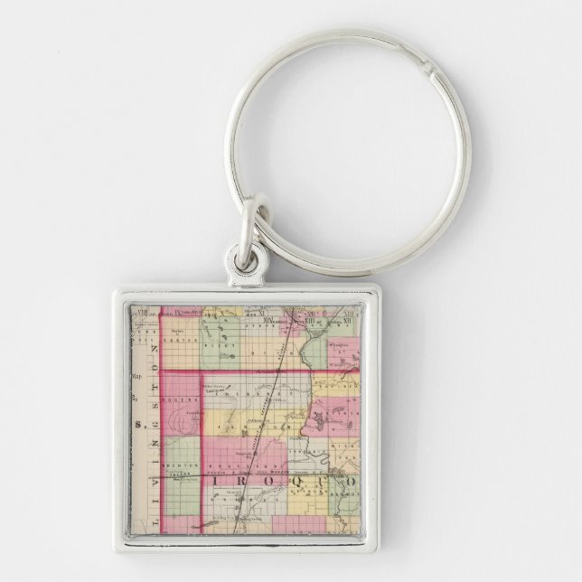 Kankakee, Iroquois, Ford counties Key Ring (Front)