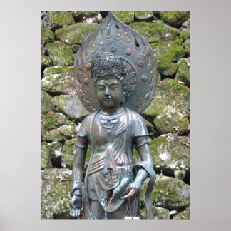 Kannon (Kwan Yin) statue on Mt. Kurama Poster