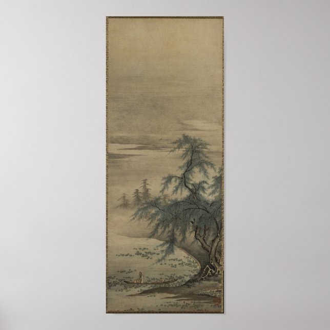 Kano Masanobu - Appreciating Lotuses Poster (Front)