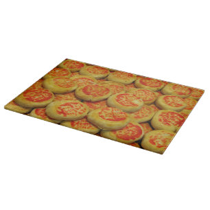 Kanom Pia ขนมเปี๊ยะ ~ Asian Sweets Desserts Food Cutting Board