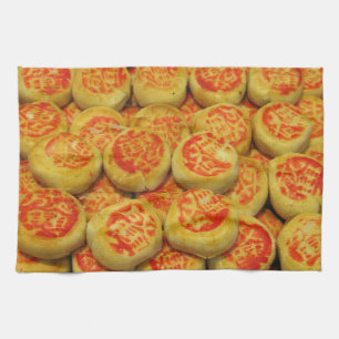 Kanom Pia ขนมเปี๊ยะ ~ Asian Sweets Desserts Food Tea Towel