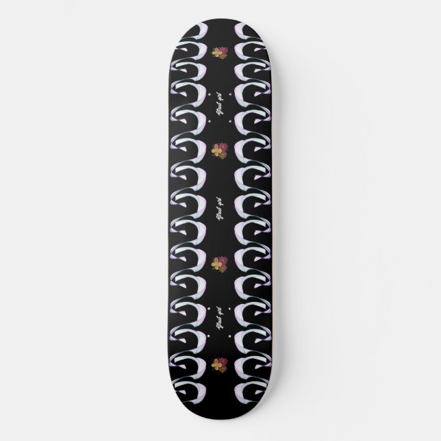 Kanote Style Classic Purple and Black Street girl  Skateboard (Front)