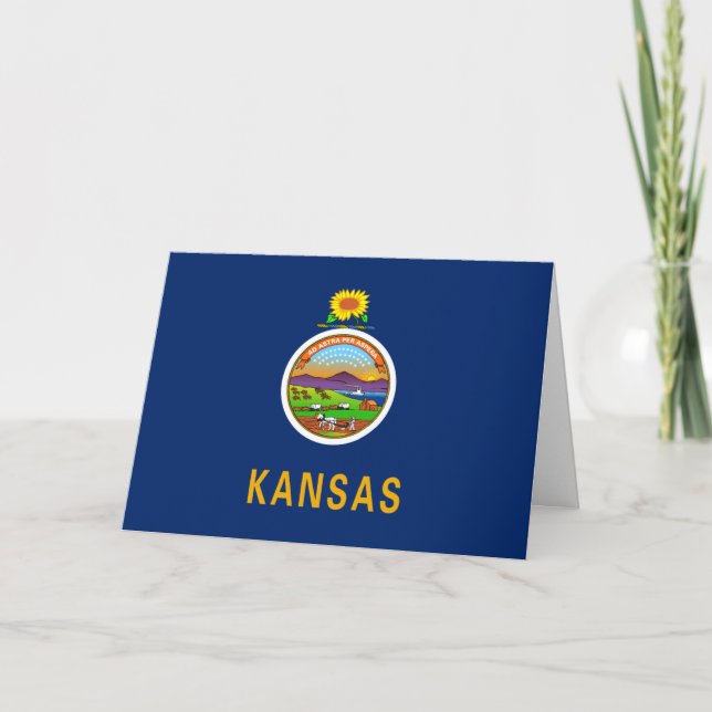Kansan Flag, Flag of Kansas Card (Front)