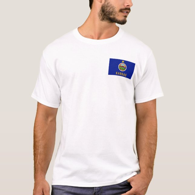 Kansan Flag + Map T-Shirt (Front)