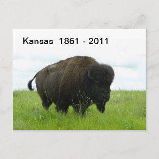 Kansas 1861 - 2011 postcard