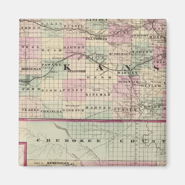 Kansas 5 magnet (Front)