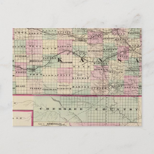 Kansas 5 postcard (Front)