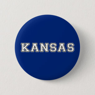 Kansas 6 Cm Round Badge