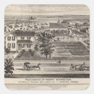 Kansas 7 square sticker