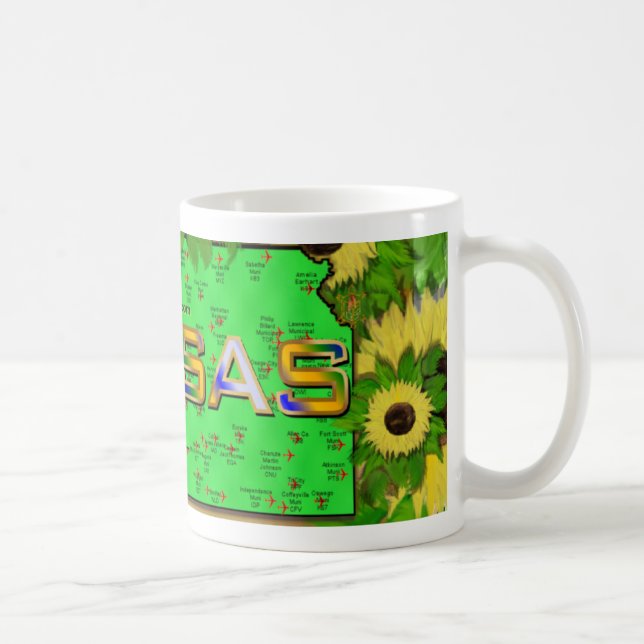 Kansas Airports Mug (Right)