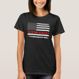 Kansas American Flag Atwood Usa Patriotic Souvenir T-Shirt