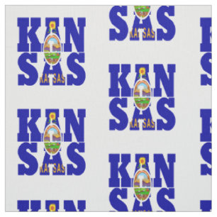 Kansas American state flag Fabric