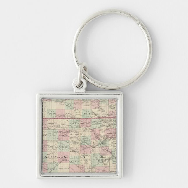 Kansas and Nebraska Key Ring (Front)