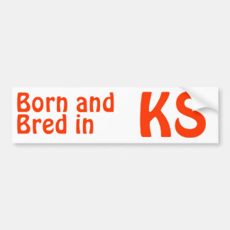 Kansas Bred (Bumper Sticker) Sticker