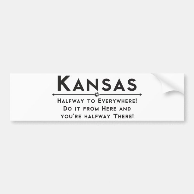 Kansas Bumber Sticker (Front)