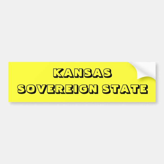 KANSAS BUMPER STICKER (Front)