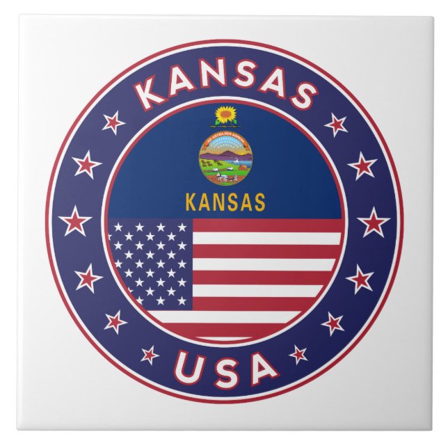 Kansas Ceramic Tile (Front)