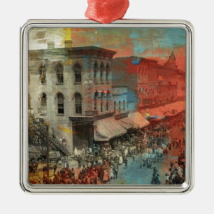 Kansas City 1886 Circus Parade Metal Tree Decoration