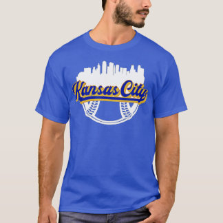 Kansas City Baseball Downtown City Skyline Fan T-Shirt