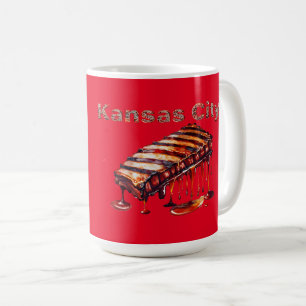 Kansas City - BBQ Ribs and Indian Chief Coffee Mug