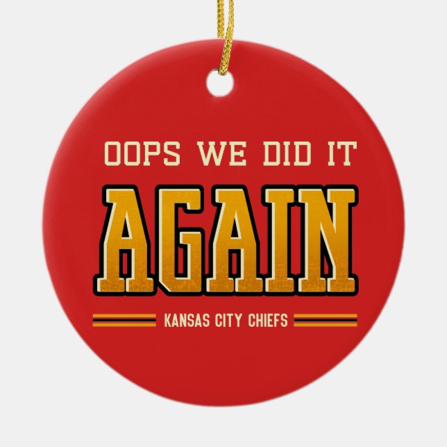 Kansas City Chiefs Ornament (Front)
