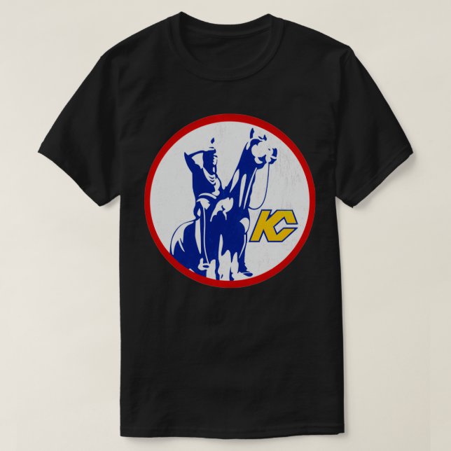 Kansas City Defunct Kansas City Scouts Hockey 1974 T-Shirt (Design Front)