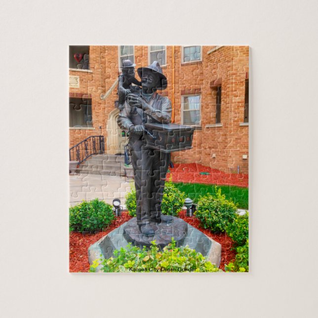 Kansas City DOrgan Grinder Jigsaw Puzzle (Vertical)