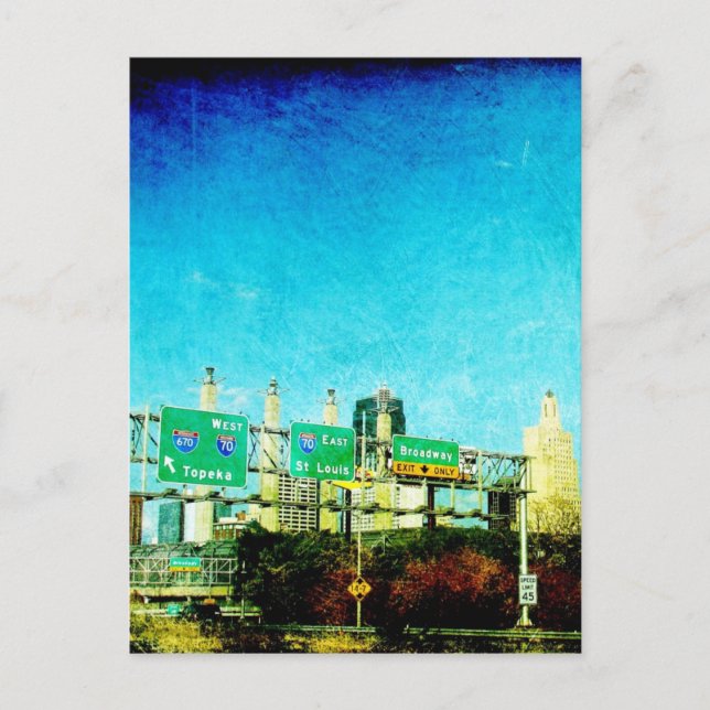 Kansas City Highway Postcard (Front)