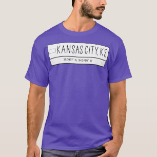 Kansas City Kansas Coordinates T-Shirt