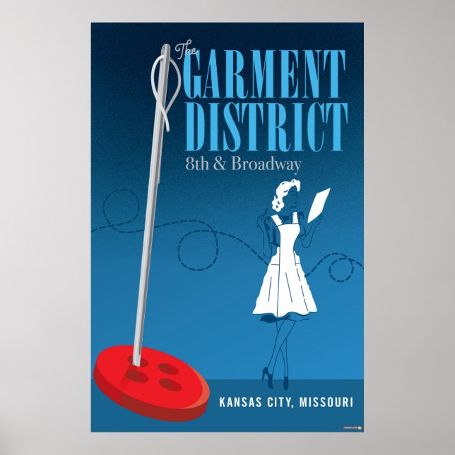 Kansas City Landmarks: Garment District – 24 x 36 Poster (Front)