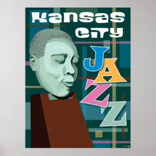 Kansas City Landmarks: KC Jazz – 18 x 24 Poster