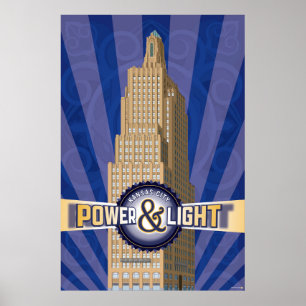  Kansas City Landmarks: KCPL – 24 x 36 Poster