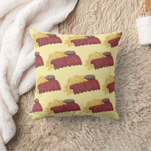 Kansas City Memphis BBQ Barbecue Spare Ribs Foodie Cushion