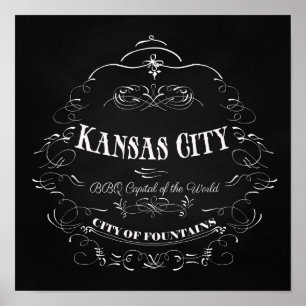 Kansas City Missouri - BBQ Capital of the World Poster