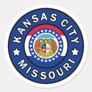 Kansas City Missouri Classic Round Sticker