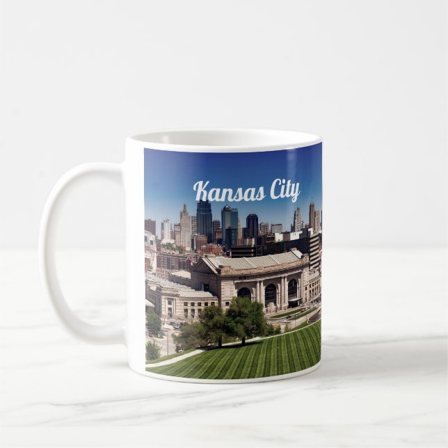 Kansas City Missouri downtown photo Coffee Mug (Left)