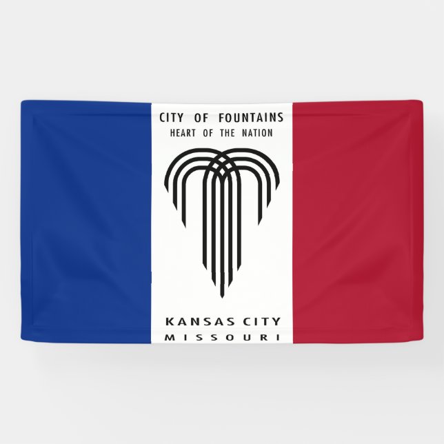 Kansas City Missouri flag USA United States Americ Banner (Horizontal)