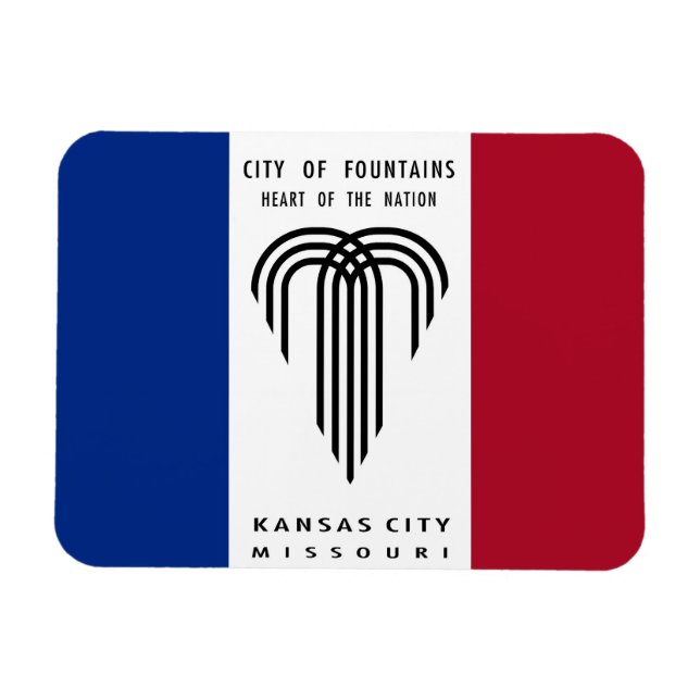 Kansas City Missouri flag USA United States Americ Magnet (Horizontal)