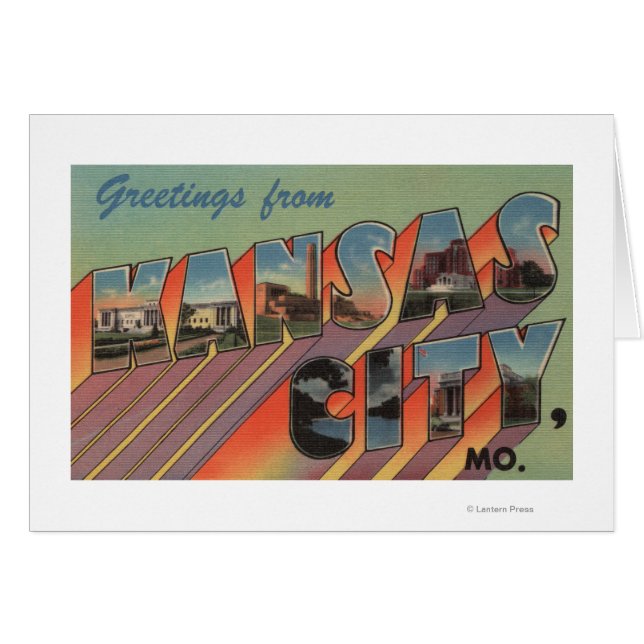 Kansas City, Missouri - Large Letter Scenes (Front Horizontal)