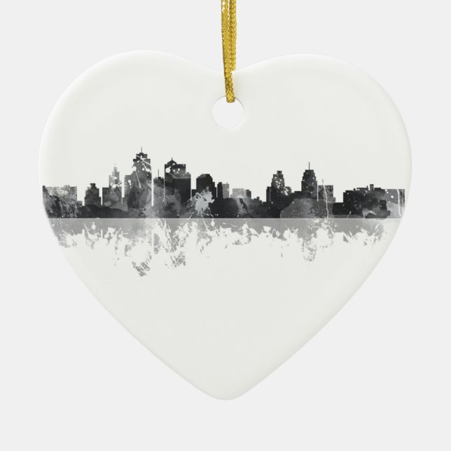 KANSAS CITY, MISSOURI SKYLINE CERAMIC ORNAMENT (Front)