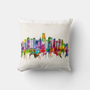 Kansas City Missouri Skyline Cushion