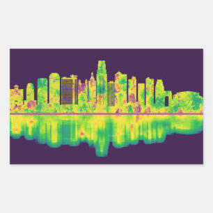 Kansas City Missouri Skyline Rectangular Sticker