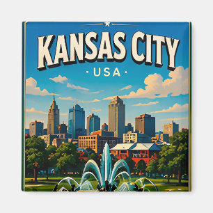 Kansas City Missouri Souvenir Magnet
