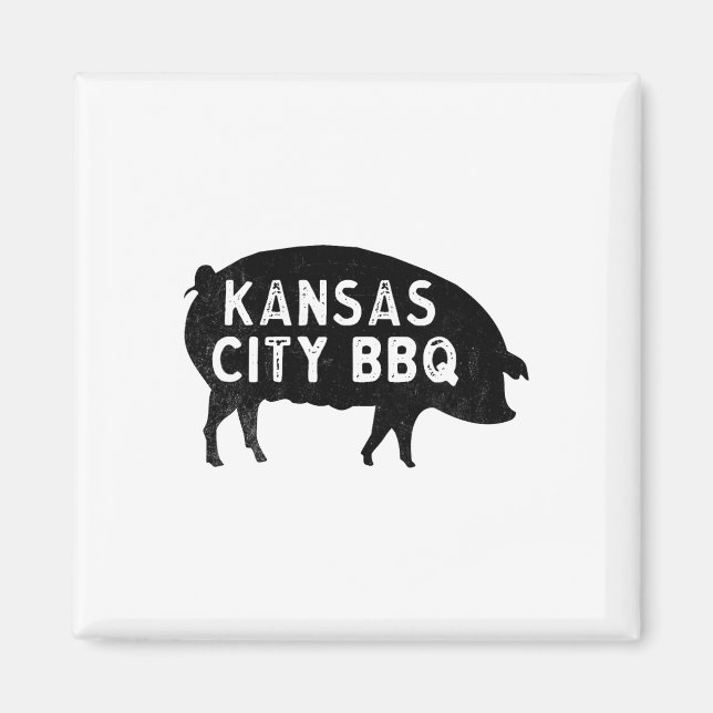 Kansas City Pig Bbq  Magnet (Front)