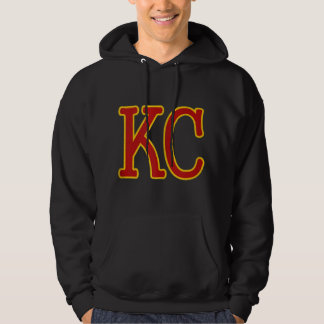 Kansas City RedYellow Cool Kansas City Kc 2 Letter Hoodie