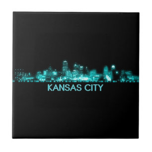 Kansas City Skyline Ceramic Tile