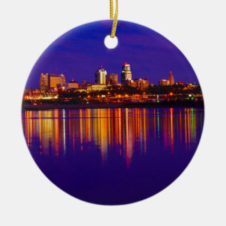 Kansas City Skyline Ceramic Tree Decoration