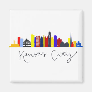 Kansas City Skyline Magnet